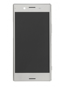 LCD-skärm + pekdon Sony Xperia XZ Premium G8142 - Krom (Service Pack)