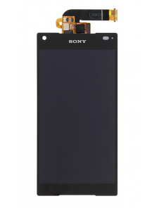 LCD-display + Touch Unit + Framsida Sony Xperia Z5 Compact E5823 - Svart (Service Pack)