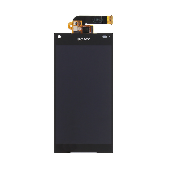 LCD-display + Touch Unit + Framsida Sony Xperia Z5 Compact E5823 - Svart (Service Pack)