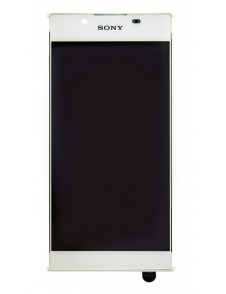 LCD-skärm + pekdon + främre skal Sony Xperia L1 G3311 - Vit (Service Pack)