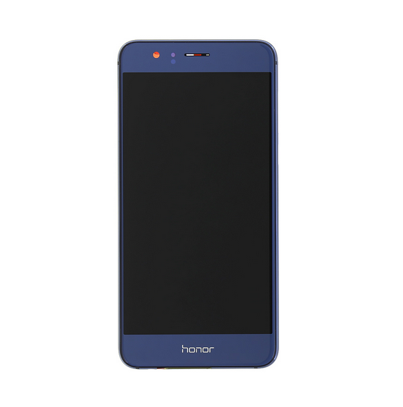LCD-display + Touch Unit + Framsida Huawei Honor 8 - Blå