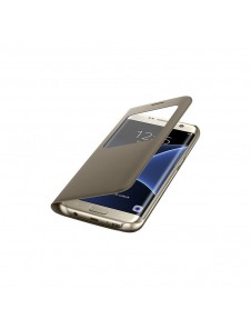 Samsung EF-CG935PFE S-View Case Vikbart Fodral Till Samsung Galaxy S7 Edge - Guld