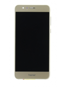 LCD-display + Touch Unit + Framsida Huawei Honor 8 - Guld