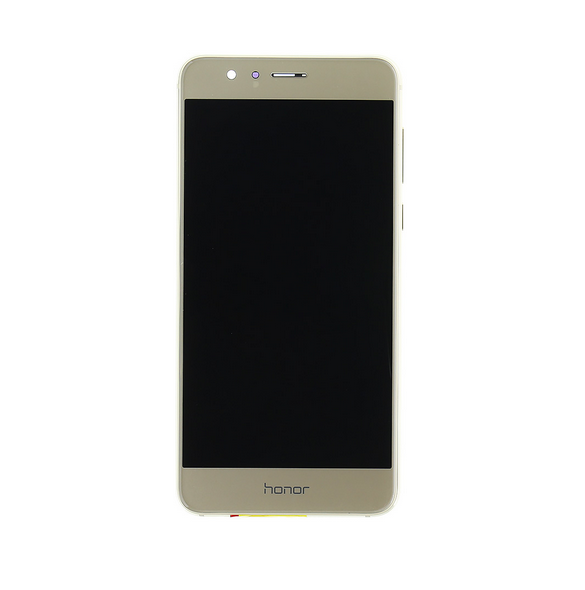 LCD-display + Touch Unit + Framsida Huawei Honor 8 - Guld
