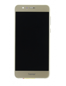 LCD-display + Touch Unit + Framsida Huawei Honor 8 - Guld