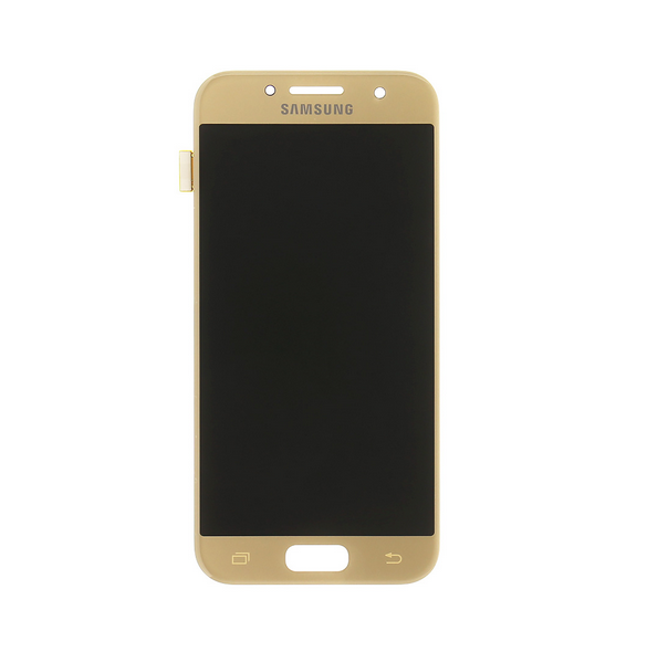 LCD-display + Touch Unit Samsung Galaxy A3 2017 A320 - Guld (Service Pack)