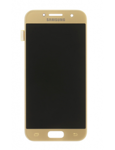 LCD-display + Touch Unit Samsung Galaxy A3 2017 A320 - Guld (Service Pack)
