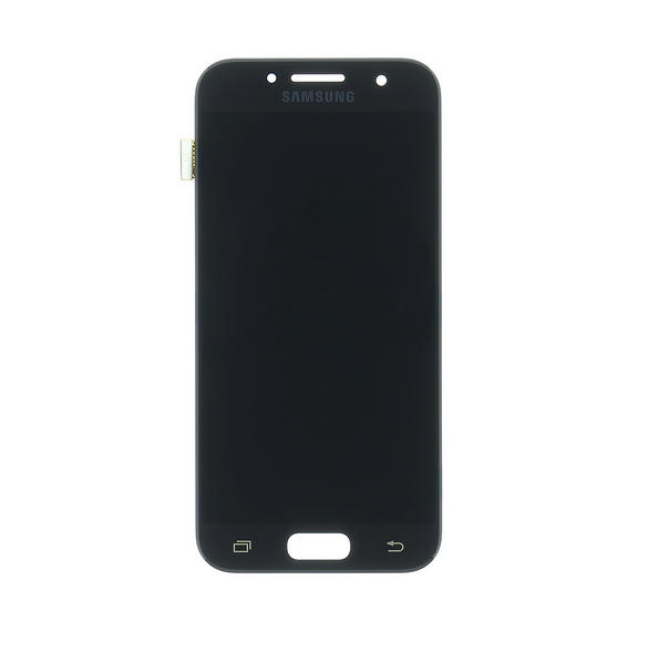 LCD-skärm + Touch Unit Samsung Galaxy A3 2017 A320 - Svart (Service Pack)