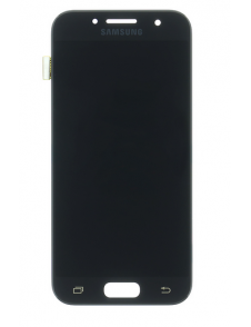 LCD-skärm + Touch Unit Samsung Galaxy A3 2017 A320 - Svart (Service Pack)