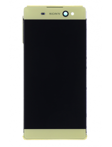 LCD-display + Touch Unit + Framsida Sony Xperia XA Ultra F3211 - Guld (Service Pack)