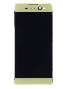 LCD-display + Touch Unit + Framsida Sony Xperia XA Ultra F3211 - Guld (Service Pack)