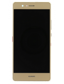 LCD-display + Touch Unit + Framsida Huawei P9 Lite - Guld