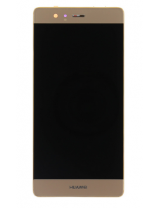 LCD-display Touch Unit + Front Cover Huawei P9 - Guld