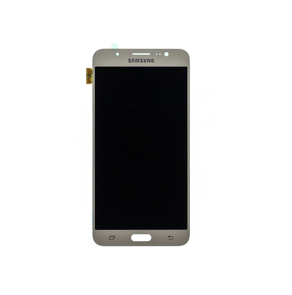 LCD-display + Touch Unit Samsung Galaxy J7 2016 J710 - Guld (Service Pack)