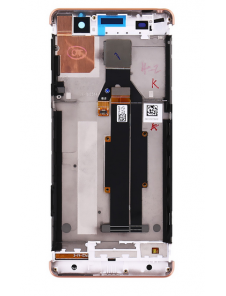 LCD-skärm + pekdon + främre skal Sony Xperia XA F3111 - Rosaguld (Service Pack)