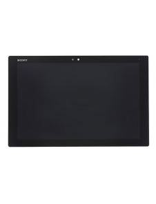 LCD-display + Touch Unit + Framsida Sony Z4 Tablet SGP712 / 771 - Svart (Service Pack)