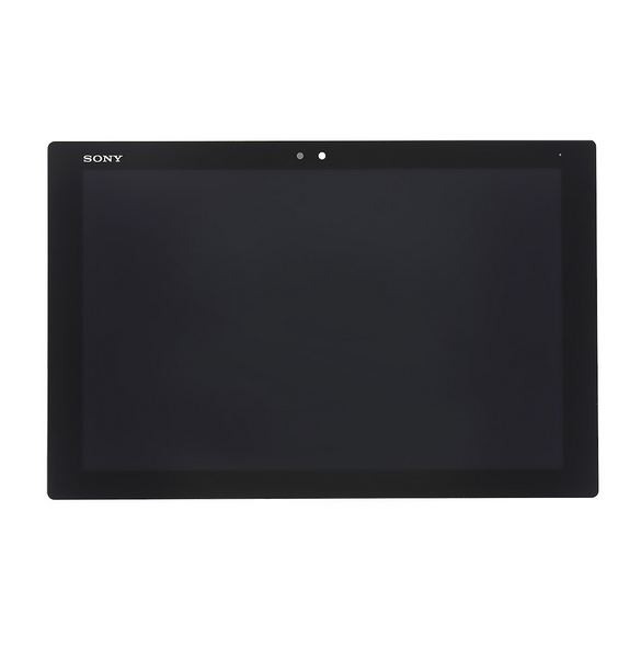 LCD-display + Touch Unit + Framsida Sony Z4 Tablet SGP712 / 771 - Svart (Service Pack)