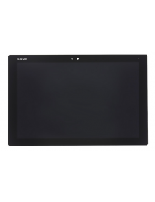 LCD-display + Touch Unit + Framsida Sony Z4 Tablet SGP712 / 771 - Svart (Service Pack)