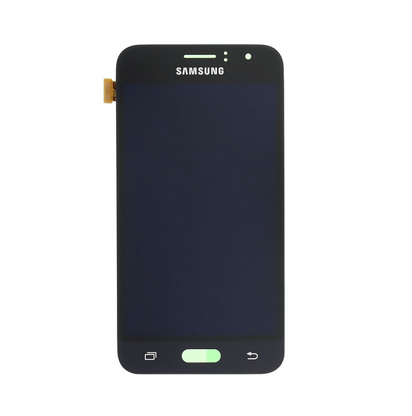 LCD-skärm + Touch Unit Samsung Galaxy J1 2016 J120 - Svart (Service Pack)