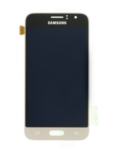 LCD-display + Touch Unit Samsung Galaxy J1 2016 J120 - Guld (Service Pack)