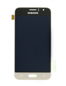 LCD-display + Touch Unit Samsung Galaxy J1 2016 J120 - Guld (Service Pack)