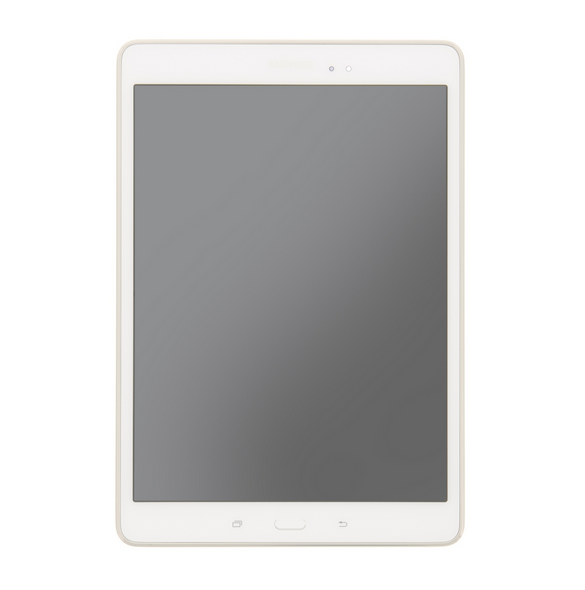 LCD-display + Touch Unit + Front Cover Samsung Galaxy TAB A 9.7 T550 - Vit (Service Pack)