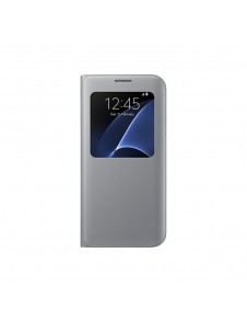 Samsung EF-CG935PSE S-View Case Vikbart Fodral Till Samsung Galaxy S7 Edge - Silver