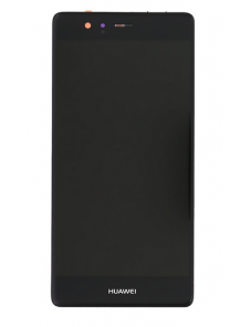 LCD-skärm + beröringsenhet + framsida Huawei P9 - Svart