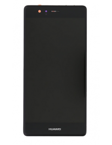 LCD-skärm + beröringsenhet + framsida Huawei P9 - Svart