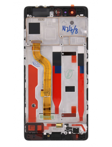 LCD-skärm + beröringsenhet + framsida Huawei P9 - Svart