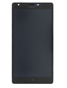 Touch Unit + LCD-display + Framsida Nokia Lumia 1520 - Svart