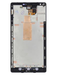 Touch Unit + LCD-display + Framsida Nokia Lumia 1520 - Svart