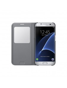 Samsung EF-CG935PSE S-View Case Vikbart Fodral Till Samsung Galaxy S7 Edge - Silver