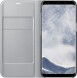 Samsung LED View Cover vikbart fodral till Samsung Galaxy S8 - Silver(NG950PSE)
