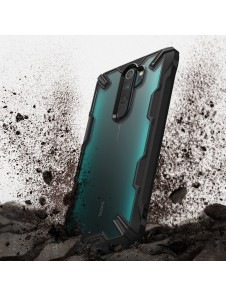Ringke Fusion X slitstark PC-fodral med TPU-stötfångare för Xiaomi Redmi Note 8 Pro - Svart