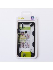 Ringke Fusion X slitstark PC-fodral med TPU-stötfångare för Xiaomi Redmi Note 8 Pro - Svart
