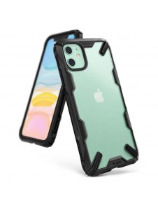 Ringke Fusion X Matt hållbart PC-fodral med TPU-stötfångare för iPhone 11 - Svart