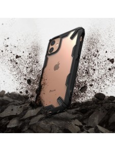 Ringke Fusion X Matt hållbart PC-fodral med TPU-stötfångare för iPhone 11 - Svart
