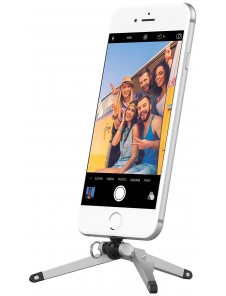 Kenu Stance, Tripod Phone Stand till iPhone 10, X, 8, 8 Plus, 7 Plus, 7, 6s Plus, 6s, 6 Plus, 6, SE - Silver / Svart