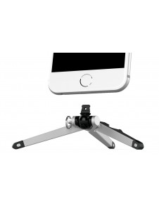Kenu Stance, Tripod Phone Stand till iPhone 10, X, 8, 8 Plus, 7 Plus, 7, 6s Plus, 6s, 6 Plus, 6, SE - Silver / Svart
