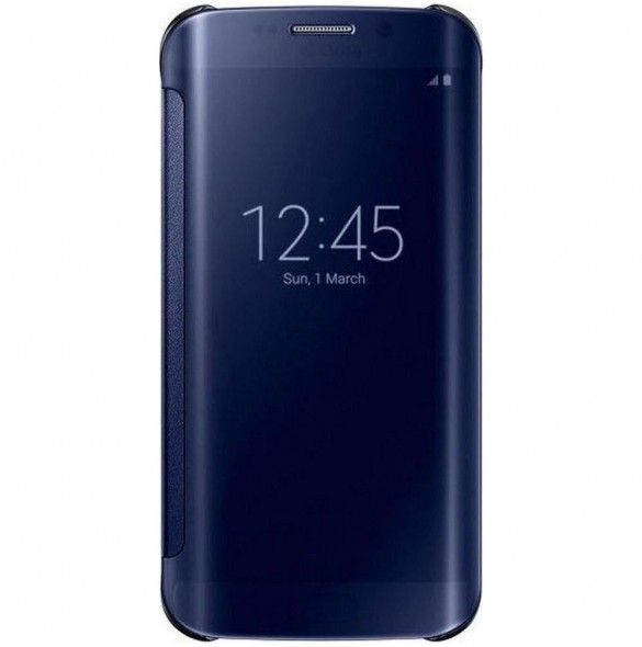 Samsung EF-ZG925BBEGWW Clear View Cover till Samsung Galaxy S6 Edge - Blå