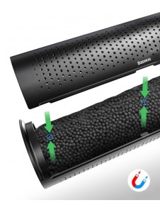 Material: ABS + Aktivt kolkristall