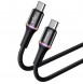 USB Typ C - USB Typ C-kabel med LED-ljus