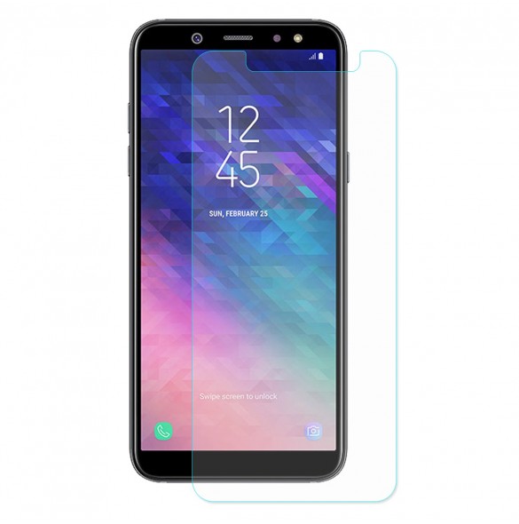JollyFX Samsung Galaxy A6 Plus (2018) Skärmskydd Screen Protector Premium Tempered Glass Panzer Glass