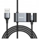2 USB-portar + Lightning-kabel delad 5V / 3A total laddningsström