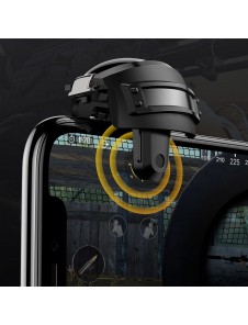 Baseus Level 3 Helmet PUBG Handle Extra Buttons Grip Bumpers för Smartphone för spelare - Svart (GMGA03-A01)