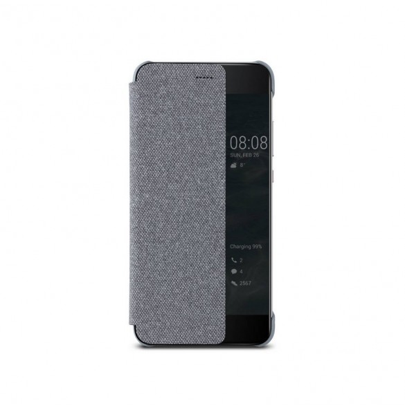 Huawei S-View Case Vikbart Fodral Till Huawei P10 Plus - Ljusgrå