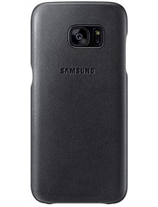 Samsung EF-VG935LBEGWW Läderskal till Samsung Galaxy S7 Edge - Svart