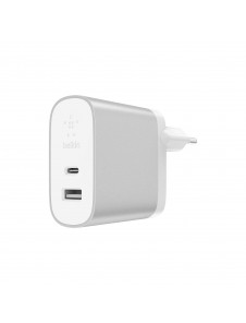 Belkin 27 W + 12W USB-C/A F7U061vf - Dual Home Charger - Silver