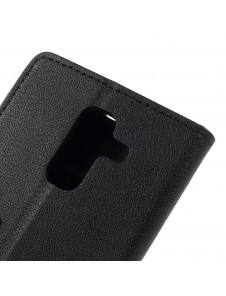 JollyFX Plånboksläderfodral till Samsung Galaxy A6 Plus (2018) - Svart
